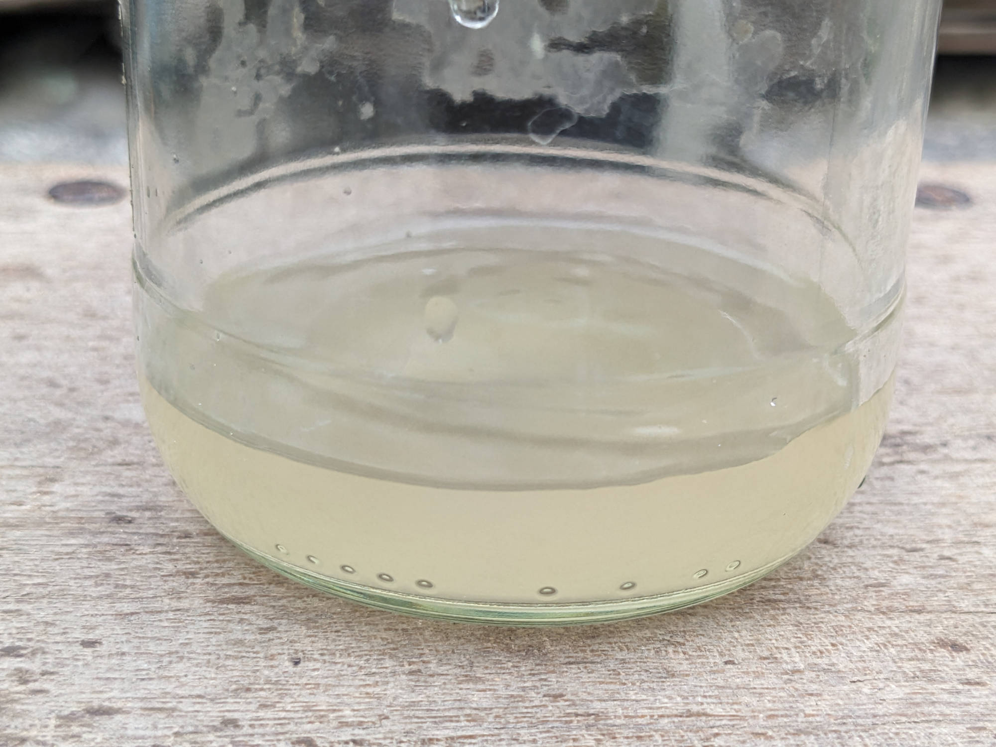 ろ過した酢酸カルシウム